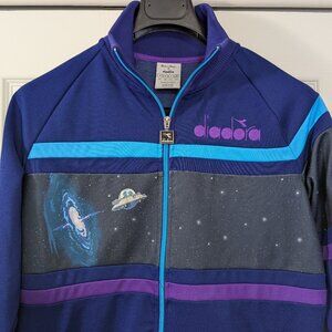 Diadora x Rick And Morty Intergalactic Track Jacket Purple and Blue
